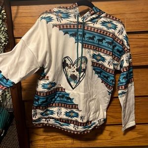 Horse Aztec Hoodie
